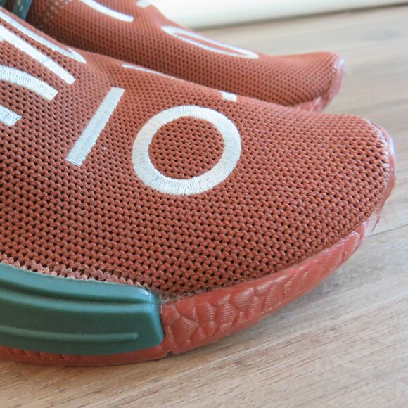 PHARRELL X ADIDAS NDM Hu Human Race Chocolate Sneaker Shoes - Men's Size US 7.5 - Picture 2 of 15